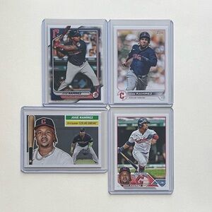 Lot of 4 Jose Ramirez Cleveland Guardians Topps MLB Baseball Cards